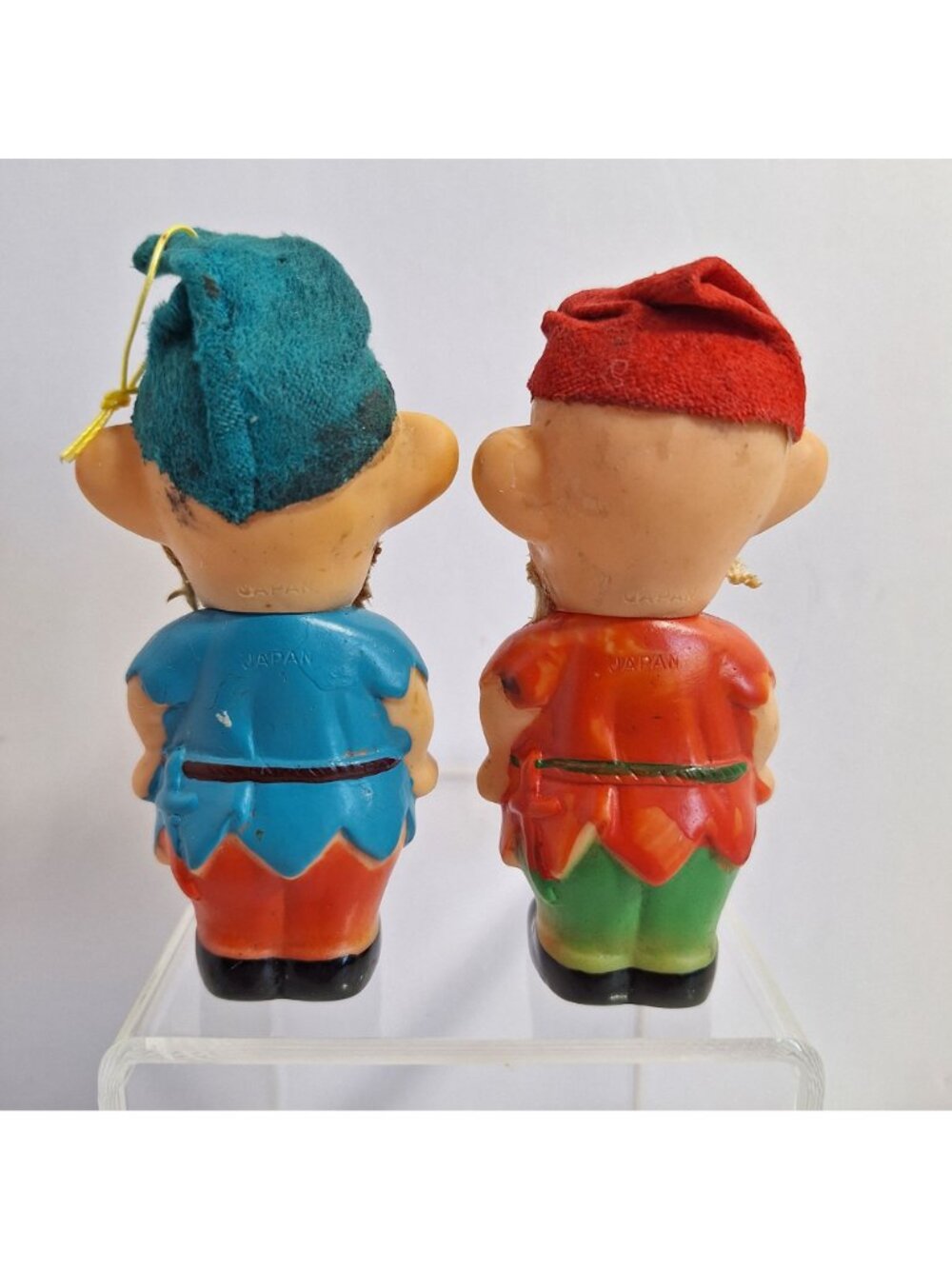 Elf Christmas Ornaments Dwarves Vintage Japan Figures 4" Mid Century - Picture 3 of 9